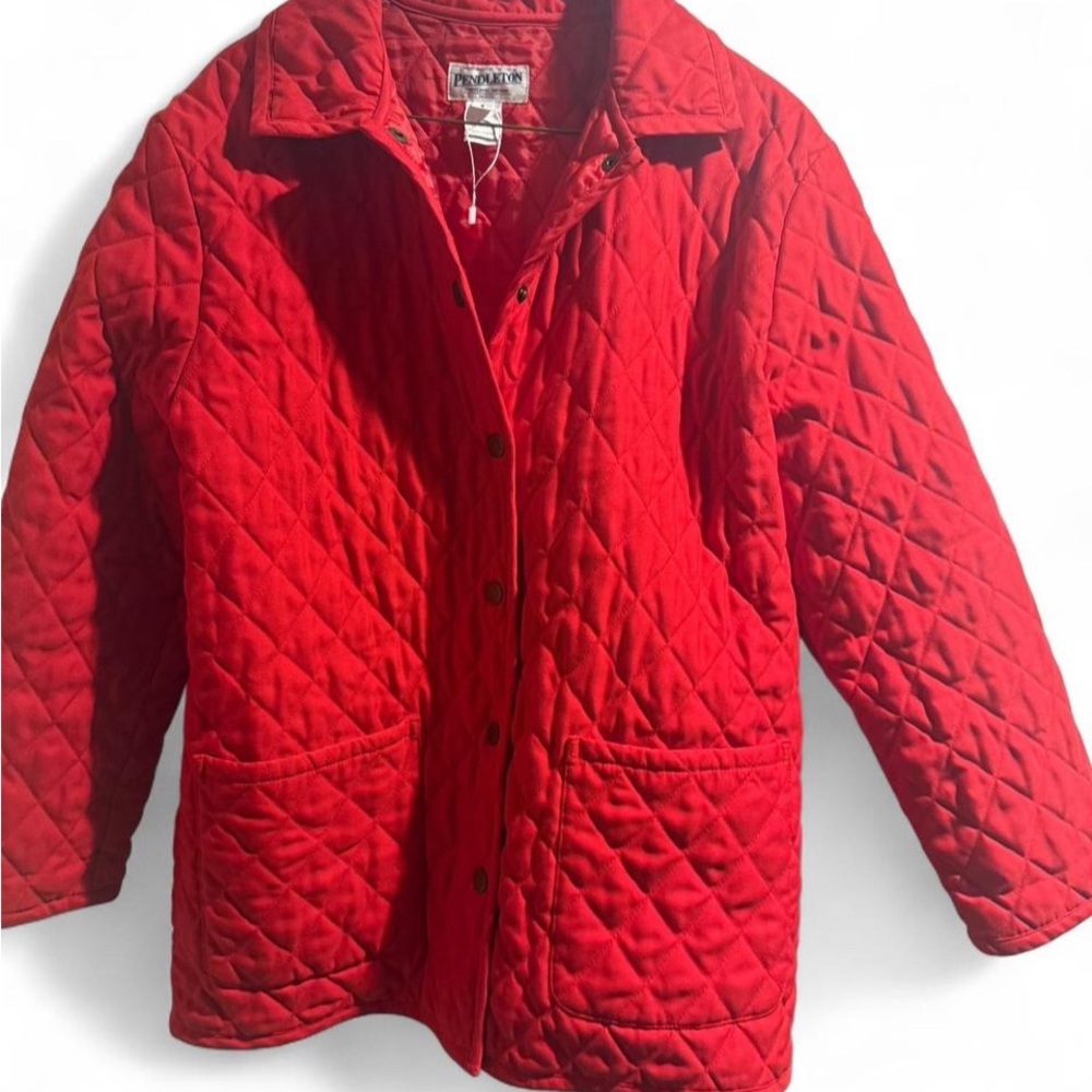 Pendleton Vibrant Red Quilted Jacket - image 1